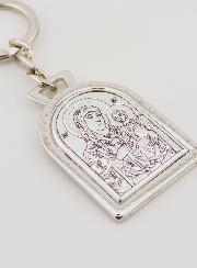 Porte-Clés Notre Dame de Jérusalem - Argent Massif - 5 cm