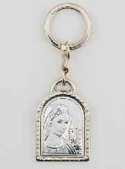 Porte-Clés Notre Dame de Medjugorje - Argent Massif - 5 cm