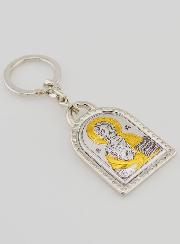 Porte-Clés du Christ Pantocrator - Argent Massif - 5 cm