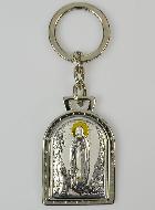 Porte-Clés Notre Dame de Lourdes - Argent Massif - 5 cm