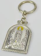 Porte-Clés Notre Dame de Lourdes - Argent Massif - 5 cm