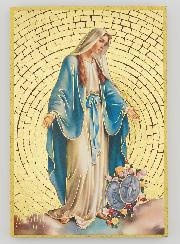 Cadre Icône Vierge Miraculeuse Rue du Bac - 15 cm