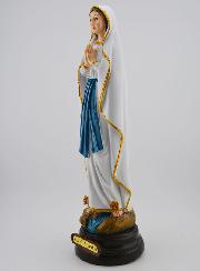 Statue Vierge Marie de Lourdes sur Socle - 30 cm