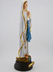 Statue Vierge Marie de Lourdes sur Socle - 30 cm