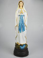 Statue Vierge Marie de Lourdes sur Socle - 60 cm