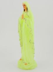 Statue Vierge Marie de Lourdes Fluo - 18 cm