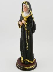 Statue Sainte Rita sur Socle en Résine - 20 cm
