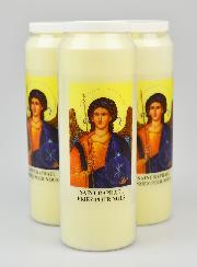 Lot de 3 Bougies de Neuvaine  Saint Raphaë lArchange