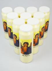 Lot de 10 Bougies de Neuvaine Saint Raphaël Archange