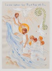 Carte de Baptême - Lui vous Baptisera dans l'Esprit Saint et le Feu