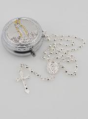 Chapelet en Argent et sa Boite Cadeau