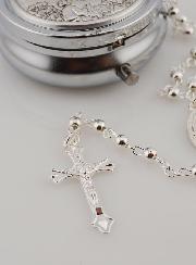 Chapelet en Argent et sa Boite Cadeau