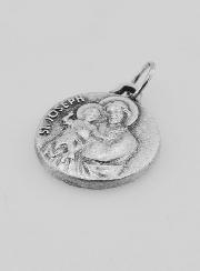 Médaille de Saint Joseph Argenté - 18 mm