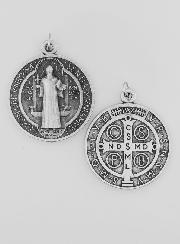 Médaille de Saint Benoît en Métal - 3.6 cm