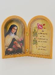 Icône Diptyque de Sainte Thérèse + Prière