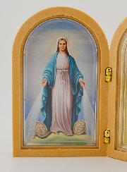Icône Diptyque de la Vierge Miraculeuse + Prière