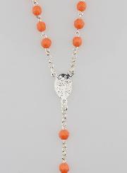 Chapelet en Argent Massif et Perles de Corail