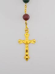 Chapelet Or en Perles d'Agate Véritable