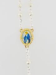 Chapelet Collier Mode en Argent et Plaqué Or