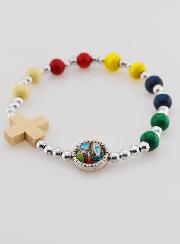 Bracelet Dizainier Missonnaire en Bois et Perles