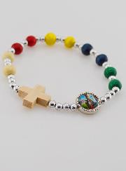 Bracelet Dizainier Missonnaire en Bois et Perles