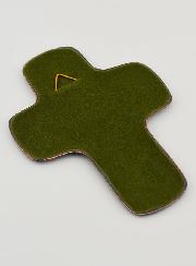 Croix de Communion Vierge de la Bonté en Emaux