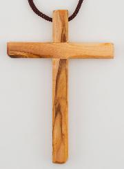 Croix d'Aube de Première Communion en Bois d'Olivier