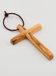 Croix d'Aube de Première Communion en Bois d'Olivier