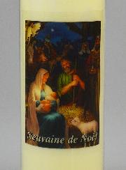 Bougie de Neuvaine de Noël - 17.5cm