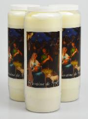 Lot de 3 Bougies de Neuvaine de Noël