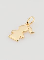 Pendentif Fille en Plaqué Or 18 Carats