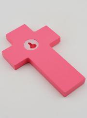 Croix en Bois - Rose