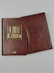 La Bible de Jérusalem - Format Poche bordeaux sous étui