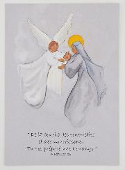 Image de Baptême Vierge Marie et L'Ange - 10 X 15cm