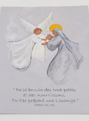 Image de Baptême Vierge Marie et L'Ange - 10 X 15cm