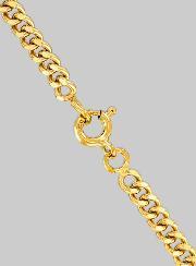 Chaîne Maille Gourmette 1,8mm en Or Plaqué - 45 cm