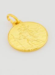 Médaille de Baptême Saint Christophe en Plaqué Or