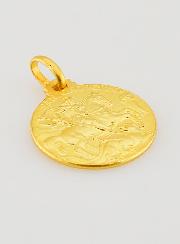 Médaille de Baptême Saint Georges en Plaqué Or