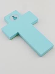 Croix en Bois L'Arche de Noé - Cadeau de Baptême