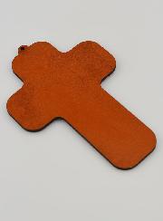 Croix en Bois Ange Musicien - Cadeau de Baptême
