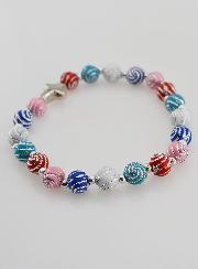 Bracelet Dizainier Perles Multicolor