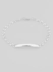 Gourmette de Baptême en Argent - Maille Grain de Café 4mm