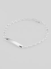Gourmette de Baptême en Argent - Maille Grain de Café 4mm