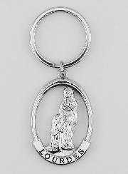 Porte-Clés Ajouré Notre Dame de Lourdes - 4 cm