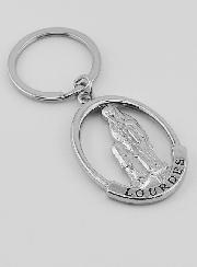 Porte-Clés Ajouré Notre Dame de Lourdes - 4 cm