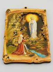 Icône Souvenir Notre Dame de Lourdes - 15 cm