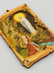 Icône Souvenir Notre Dame de Lourdes - 15 cm