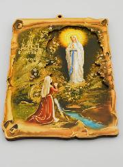 Icône Souvenir Notre Dame de Lourdes - 18 cm