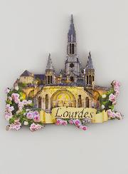 Magnet Basilique Notre Dame de Lourdes - 9 cm