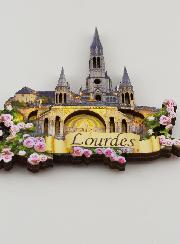 Magnet Basilique Notre Dame de Lourdes - 9 cm